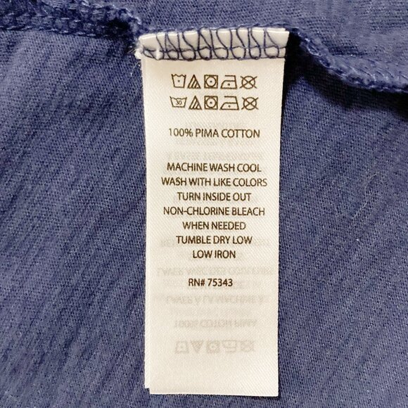 PHARAPHRASE Heathered dark blue peak-a-boo cutout sleeve t-shirt SMALL MEDIUM - Picture 13 of 15